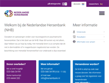 Tablet Screenshot of hersenbank.nl